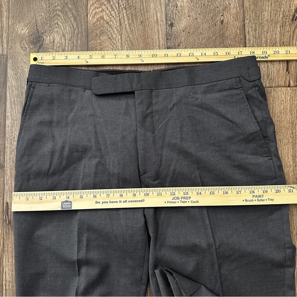 Polo Ralph Lauren 98% Wool Dress Pants Men’s Size 36 Grey *Unhemmed* - Picture 10 of 13